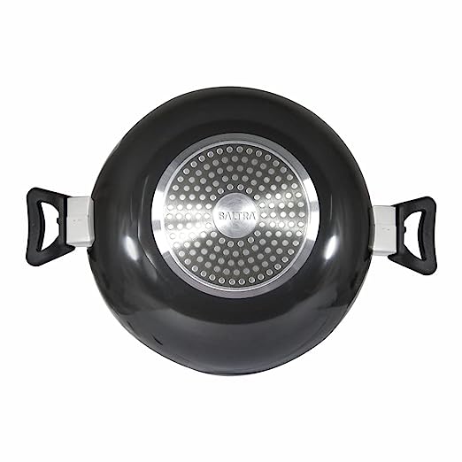 Baltra Induction Base Hard Anodised kadhai 3Ltr with Lid 24 cm Baltra Induction Base Hard Anodised kadhai 3Ltr with Lid 24 cm